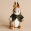 Hansa Bunny With Green Jacket Stuffed Animal -Hansa 2J2A0415 2