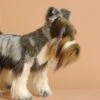 Hansa Miniature Gray Schnauzer Dog Stuffed Animal, 18"