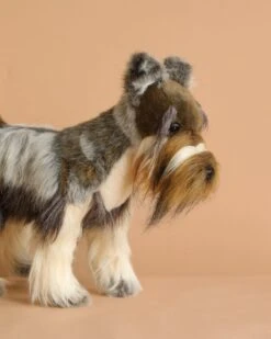 Hansa Miniature Gray Schnauzer Dog Stuffed Animal, 18"