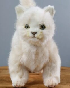 Hansa White Cat Stuffed Animal -Hansa 2J2A5747 2