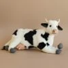 Hansa Lying Cow Stuffed Animal -Hansa 2J2A8836 2
